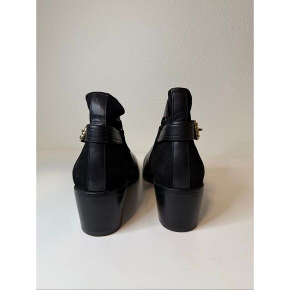 Cole Haan Grand.Os Signature Black Leather Ankle Boots Size 8.5 - Picture 4 of 9